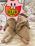 嘟嘟家【四級防水】寶寶羽絨服冬季兒童中長款外套深冬裝男童保暖 卡其 100 曬單實拍圖