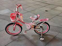 優(yōu)貝（RoyalBaby）兒童自行車兒童單車小孩女童單車3-6-9歲腳踏車珍妮公主 經(jīng)典款-粉白 16寸 曬單實拍圖
