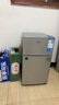 奧克斯小冰箱家用小型迷你冷藏冷凍兩用出租房宿舍用節(jié)能省電寢室辦公室電冰箱 【熱賣(mài)款 升級(jí)凈化去味】22A126DW銀 曬單實(shí)拍圖