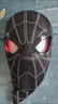 璐凱迪蜘蛛俠頭套可動(dòng)眼睛電自動(dòng)面具玩偶眨眼頭盔面潮流帥氣兒童節禮物 黑-蜘蛛俠-下巴控制+觸摸燈光 普通版 曬單實(shí)拍圖