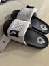 耐克（NIKE）官方OFFCOURT ADJUST男拖鞋秋季魔術(shù)貼一字拖室內(nèi)DQ9624 100山峰白/山峰白/黑 41 曬單實(shí)拍圖