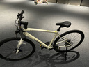 喜德盛平把公路自行車(chē)25款極速380油壓碟剎x6鋁合金車(chē)架18速 米白/卡其 480mm 曬單實(shí)拍圖