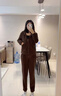 俞兆林（YUZHAOLIN）媽媽裝運(yùn)動服套裝休閑2025新款中老年女裝春秋洋氣大碼外套上衣 FFQYN01 咖啡色 （春秋款） XL  （建議105斤以下贈送運(yùn)費(fèi)險(xiǎn)） 曬單實(shí)拍圖