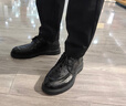 百麗通勤商務(wù)皮鞋男牛皮褶皺增高休閑鞋A1373AM4 黑色2  42  曬單實(shí)拍圖