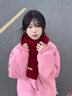 暢印圍巾冬季保暖韓版日系學(xué)生加厚百搭毛線高級針織圍脖純色情侶新款 酒紅色4團(tuán)線+編織器+小熊貼 曬單實(shí)拍圖