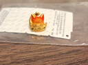 周大生腕美黃金轉(zhuǎn)運珠狐貍熒光琺瑯小紅狐硬金七夕情人節(jié)禮物送女友 抱月狐轉(zhuǎn)運珠-0.90g 贈心想事橙手繩&熒光燈 曬單實拍圖