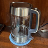 米技（MIJI）燒水壺電水壺?zé)崴畨丶矣棉k公大容量電熱水壺玻璃水壺藍(lán)光燒水可視化 1.8L 【旗艦爆品】快速燒水 曬單實(shí)拍圖