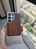 Eary【胡桃實(shí)木殼】適用三星Galaxys25Ultra手機殼無(wú)邊框商務(wù)高級感金屬推拉保護套高端男半包裸機手感 【鈦銀色】胡桃原木+金屬/磁吸充電/一鍵拆裝 曬單實(shí)拍圖