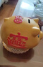 金豬存錢(qián)罐只進(jìn)不出兒童陶瓷儲(chǔ)蓄罐儲(chǔ)錢(qián)罐大容量可愛(ài)擺件生日禮物 【不可取錢(qián)】10寸-可存3萬(wàn) 曬單實(shí)拍圖