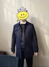 nasawassup官方正品牌奢侈男士高端中長(zhǎng)款風(fēng)衣秋冬季中年爸爸商務(wù)休閑棉外套 高檔藏青色翻領(lǐng)【輕奢男裝】 XL 曬單實(shí)拍圖