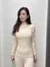 莫代爾半高領(lǐng)保暖內衣女士套裝秋冬加厚加絨打底內穿秋衣秋褲女套裝冬天 YR835女-摩卡色 【套裝】 M （95-110斤） 曬單實(shí)拍圖