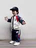 G.DUCKKIDS小黃鴨聯(lián)名奧特曼衣服男童套裝春秋季2024新款兒童運(yùn)動(dòng)兩件套寶寶 藏青色套裝 110 建議4~5歲【100-110cm】 曬單實(shí)拍圖