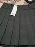 森馬（Semir）半身裙女百搭學(xué)院風(fēng)顯瘦短裙俏皮小個(gè)子秋灰色格子百褶裙時(shí)尚 灰色調00422 XL 曬單實(shí)拍圖