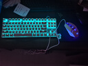 惠普（HP）GK200機械鍵盤有線辦公游戲鍵盤 20種背光燈效 87鍵電競鍵盤鼠標套裝電腦外設(shè)鍵鼠 皎月白【鍵鼠套裝-茶軸】 曬單實拍圖