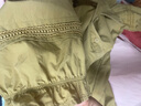 茵曼（INMAN）2025夏女新款田園娃娃裙切爾西領(lǐng)泡泡袖A字連衣裙 深褐色 -18525990 M 曬單實(shí)拍圖
