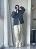 LEEREDPOI羽絨服男立領(lǐng)寬松休閑潮流百搭短款冬季保暖鴨絨冬天青年外套 白色 XL 約145-170斤可穿 曬單實(shí)拍圖