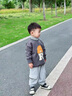 班納班納男童秋季衛(wèi)衣套裝2025新款潮酷校園男大童衣服兒童秋裝衛(wèi)衣兩件套 滑板中國靛藍+滑板中國K黑 120 曬單實拍圖
