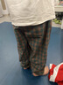 G.DUCKKIDS小黃鴨男童夏季褲子2025新款夏裝兒童純棉寬松薄款長(zhǎng)褲大童防蚊褲 格子-純棉夏涼薄款透氣 160 (建議145-155cm 9-10周歲） 曬單實(shí)拍圖