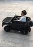 福兒寶奔馳授權大G兒童電動(dòng)車(chē)玩具車(chē)可坐人四輪帶遙控越野小孩寶寶送禮 四驅黑+減震器+后備箱+皮座+軟胎 曬單實(shí)拍圖