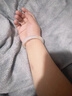 京鑒高冰糖白色玉髓手鐲水晶冰種飄花鐲子甜美少女款蜜桃色窄條瑪瑙 俏色款 圈口56-57mm115斤以內(nèi) 曬單實拍圖
