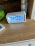 得力（deli）兒童節(jié)禮物充電電子鬧鐘背光家用學(xué)生兒童溫濕度計床頭鐘開學(xué)升學(xué)必備白 LE103A 曬單實拍圖