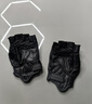 摩多狼（MOTOWOLF）摩托車夏季手套半指機車騎行真皮手套四季復(fù)古透氣露指防摔裝備 曬單實拍圖