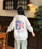 WYKZ品牌聯(lián)名衛(wèi)衣女寬松連帽2025新品潮牌情侶上衣服春秋長袖T恤男女 065款白色 L (115-130斤) 曬單實(shí)拍圖