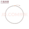 六福珠寶 18K金mipearl系列淡水珍珠項鏈 總重約8.94克-玫瑰金色 曬單實(shí)拍圖