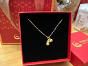 中國黃金（CHINA GOLD）黃金項(xiàng)鏈女足金好事發(fā)生吊墜轉(zhuǎn)運(yùn)珠首飾七夕情人節(jié)生日禮物送老婆 足金好事發(fā)生吊墜-約0.3g【贈(zèng)純銀鏈】 曬單實(shí)拍圖