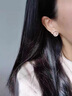 伊燦S925銀針貓眼石鑲鉆耳釘女精致高級(jí)耳環(huán)無(wú)洞耳夾2025新款絕美耳飾 S925銀針貓眼石鑲鉆耳釘女 曬單實(shí)拍圖