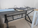 奧倫福特電腦桌臺式電競桌椅套裝組合桌子辦公家用桌學習桌書房書桌寫字桌 單桌120*60【黑架+黑碳纖紋面】 曬單實拍圖