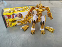 正版心奇暴龍戰(zhàn)車5陀螺機甲戰(zhàn)陀玩具兒童恐龍變形機器人4 金色豪華款霸王龍 -可變形 曬單實拍圖
