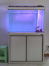 森森（SUNSUN）大型魚(yú)缸底過(guò)濾水族箱客廳家用落地玻璃生態(tài)金魚(yú)缸 超白款升級底濾 1米長(cháng)42cm寬（黑白可選） 曬單實(shí)拍圖