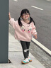班喜迪女童打底褲秋冬款2025新款女寶寶加絨休閑褲冬裝兒童公主外穿褲子 灰色 100 曬單實(shí)拍圖