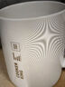 炊大皇陶瓷杯馬克杯茶杯 經(jīng)典黑白泡茶杯咖啡杯早餐杯果汁水杯白色420ml 曬單實(shí)拍圖