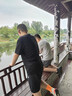 匹克速干運動(dòng)套裝男夏季跑步休閑羽毛球服透氣兩件短袖短褲男DF142001 曬單實(shí)拍圖