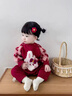 波步（BORBOON B）嬰兒衣服秋裝連體衣女寶寶滿月百天周歲抓周服哈衣套裝秋季爬爬服 【紅色】7603 73cm 曬單實拍圖