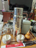 飛劍（FEIJIAN）純鈦保溫杯男士大容量燜茶鈦杯茶水分離高檔禮盒杯子套裝辦公禮品 茶葉組合裝+燜茶杯炫目銀390ml 曬單實(shí)拍圖