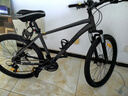 喜德盛（xds）山地車(chē)黑客380避震前叉21速變速鋁合金車(chē)架 黑/灰色17 曬單實(shí)拍圖