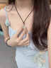 胖東來(lái)同款和田玉平安扣吊墜女士玉石項鏈情侶掛墜玉佩 【尺寸約25mm/配珠款可調節】璽 曬單實(shí)拍圖