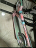 迪卡儂（DECATHLON）兒童滑板車可調(diào)節(jié)可折疊代步車避震手把剎舒適兩輪車 MID9粉藍適合1.25-1.75 曬單實拍圖