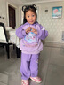 G.DUCKKIDS小黃鴨童裝庫(kù)洛米衣服女童衛(wèi)衣套裝春秋款兒童運(yùn)動(dòng)服洋氣女孩秋裝 紫色套裝【春秋款】 110 尺碼4~5歲【100-110cm】 曬單實(shí)拍圖