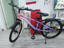 鳳凰山地自行車男女變速山地車碟剎青少年兒童自行車學生單車 星際 粉紫【單速+輻條輪】 20寸【適合125-160cm】 曬單實拍圖