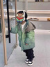 G.DUCKKIDS男童羽絨服冬季2025新款痞帥兒童寶寶冬裝男孩加厚保暖白鴨絨外套 綠色 120 曬單實(shí)拍圖