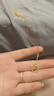 周六福七夕禮物 黃18K金項(xiàng)鏈女愛心鏈墜生肖本命年蛇系列送女友 40+5cm尾鏈 曬單實(shí)拍圖