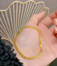 中國黃金（CHINA GOLD）黃金手鏈女士簡(jiǎn)約足金鳳尾手飾素金鏈結婚教師節日禮物送老婆女友 【玫瑰禮盒】鳳尾手鏈 約2.4g 曬單實(shí)拍圖