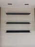 詩亭居一字板置物架發(fā)光墻上展示架壁掛裝飾隔板客廳臥室裝飾層板書架 黑色加厚L板：120*20*6 曬單實拍圖