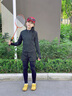 奇動【輕氧衣】女童夏季高彈運動訓(xùn)練外套春秋套裝瑜伽服 黑色 160 曬單實拍圖