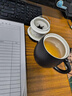唐宗茶道茶杯 萌虎杯辦公室商務(wù)水杯陶瓷茶具泡茶杯茶羊脂玉黑色 C5038X 曬單實(shí)拍圖