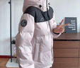 波司登25新款羽絨服男女同款情侶冬季短款潮流連帽外套B250246330 寒露粉|1956 M 165/88A 體重約110-120斤 曬單實(shí)拍圖